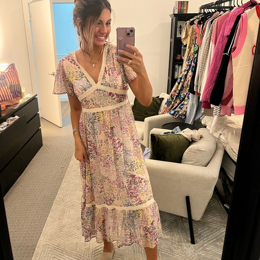 Colorful floral dress